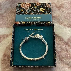 New Silver Lucky Brand Elephant Bracelet